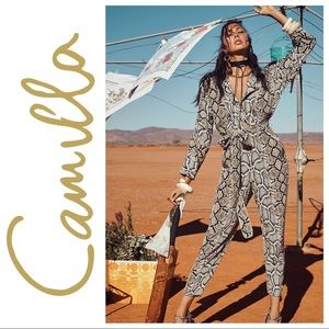 Camilla Kakadu Boo Zip Front Jumpsuit Small 🇦🇺